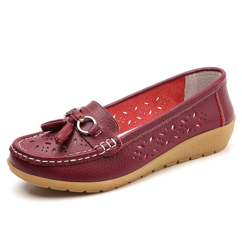 🔥Summer Hollow Out New Leather Shoes