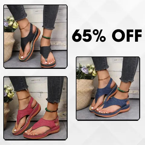 🔥Last Day Promotion 70% OFF🔥 Leather Orthopedic Arch Support Sandals Diabetic Walking Sandals