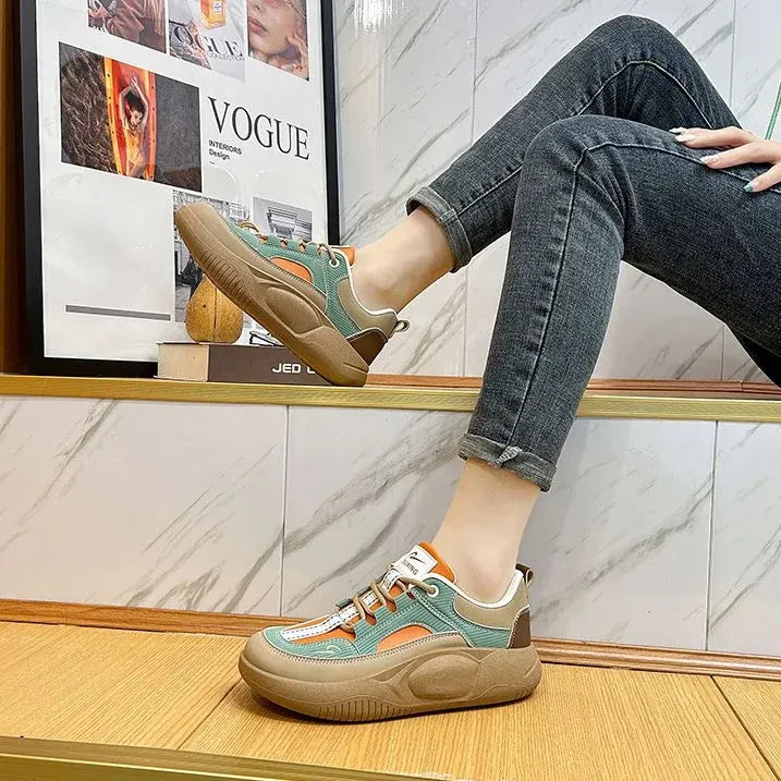 🔥Last Day 49% Off🔥Women's Colorblock Thick Sole Walking Shoes
