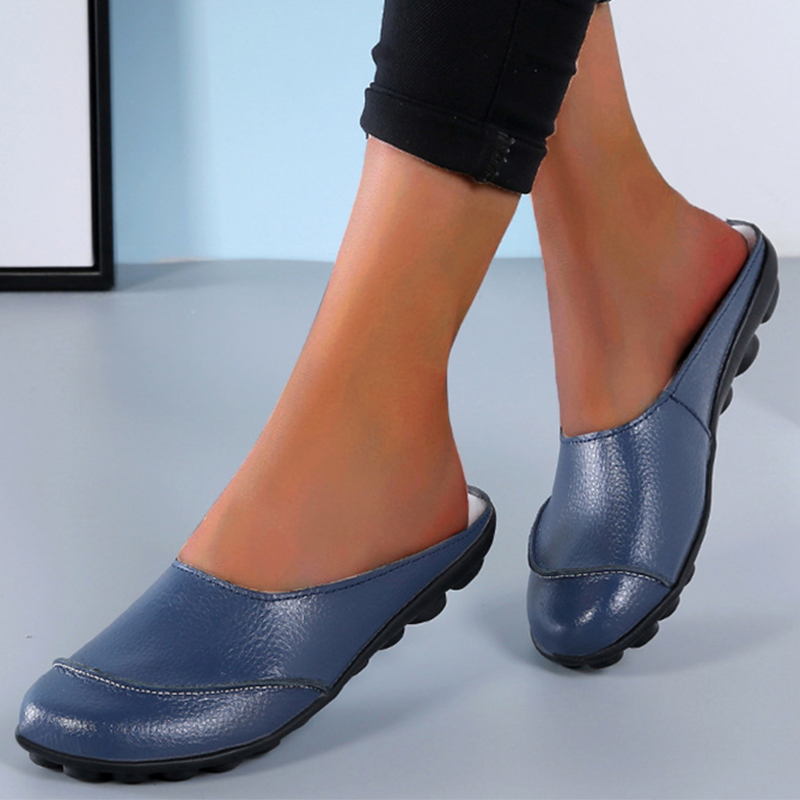 🔥Slippers Wear Leather Soft Soles And Comfortable Flat Shoes