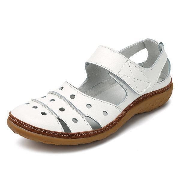 🔥- Women's Hollow Hook Flat Sandals 2