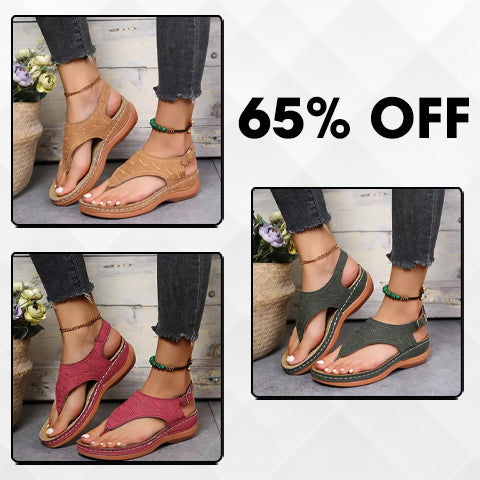 🔥Last Day Promotion 70% OFF🔥 Leather Orthopedic Arch Support Sandals Diabetic Walking Sandals