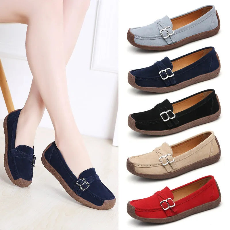 🔥Leather Flat-bottomed Casual Shoes