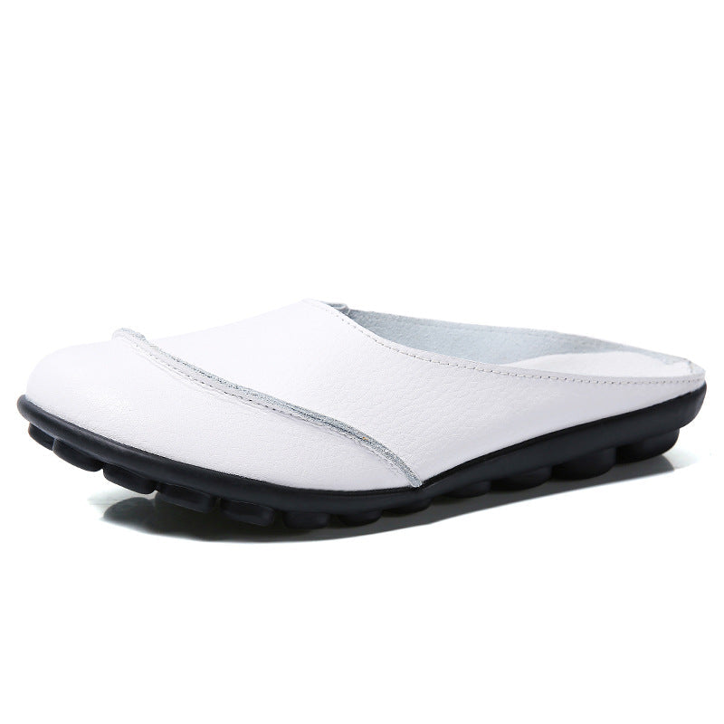 🔥Slippers Wear Leather Soft Soles And Comfortable Flat Shoes