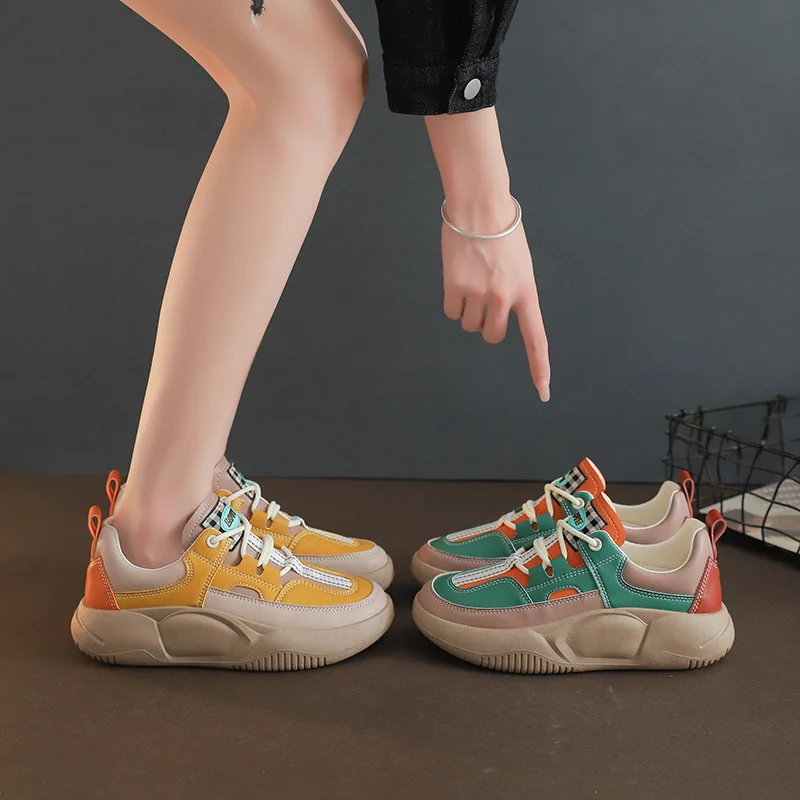 🔥Last Day 49% Off🔥Women's Colorblock Thick Sole Walking Shoes