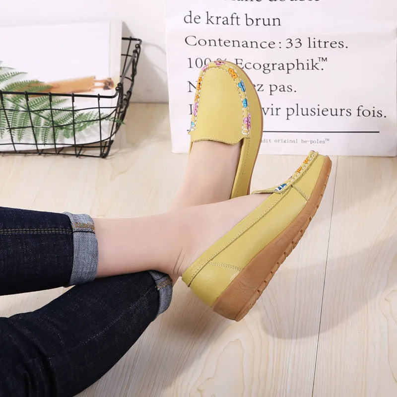🔥New Ethnic Style Flat Heel Soft Soled Shoes