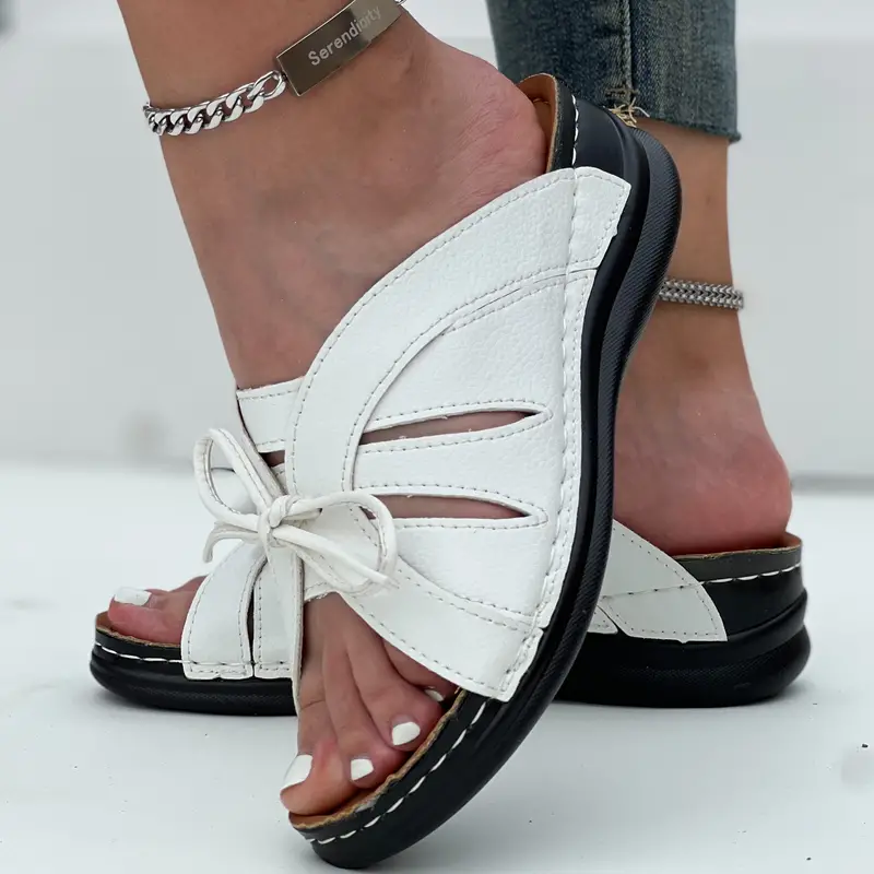 OMG!! 🔥Last Day 60% OFF-Sport Wedge Bowknot Sandal With High Arch Support-Buy 2 Free Shipping