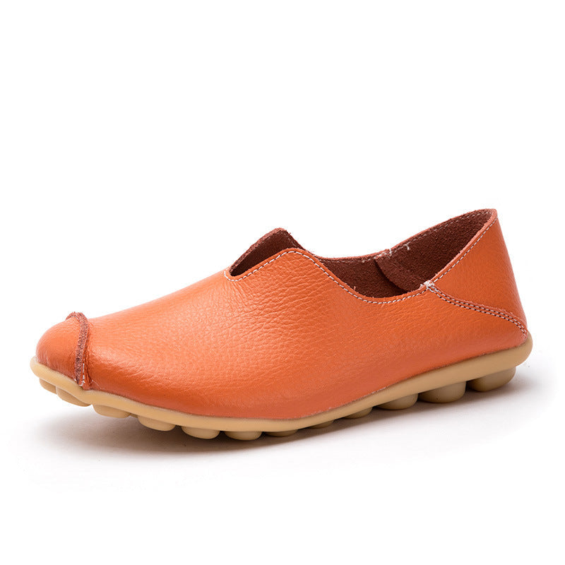 🔥Casual flat heel cow tendon low top shoes