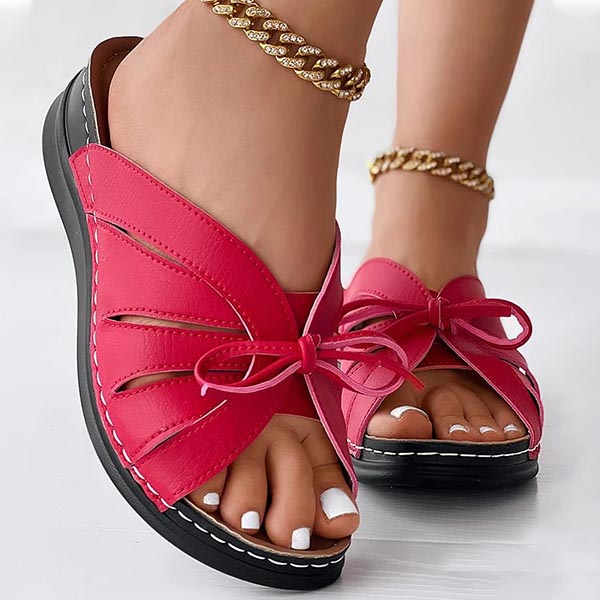 OMG!! 🔥Last Day 60% OFF-Sport Wedge Bowknot Sandal With High Arch Support-Buy 2 Free Shipping