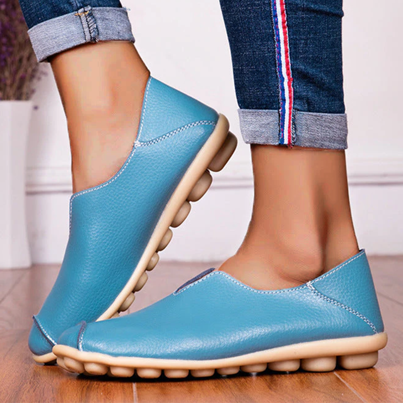 🔥Casual flat heel cow tendon low top shoes