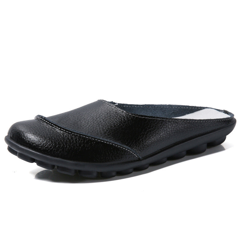 🔥Slippers Wear Leather Soft Soles And Comfortable Flat Shoes