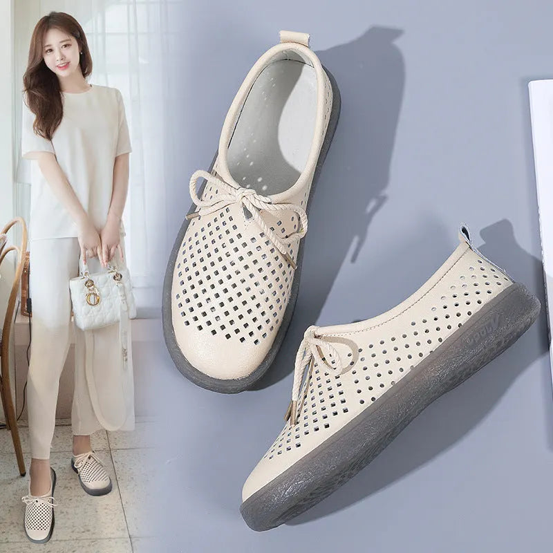 🔥Breathable Soft Flat Soles Lace Up Shoe