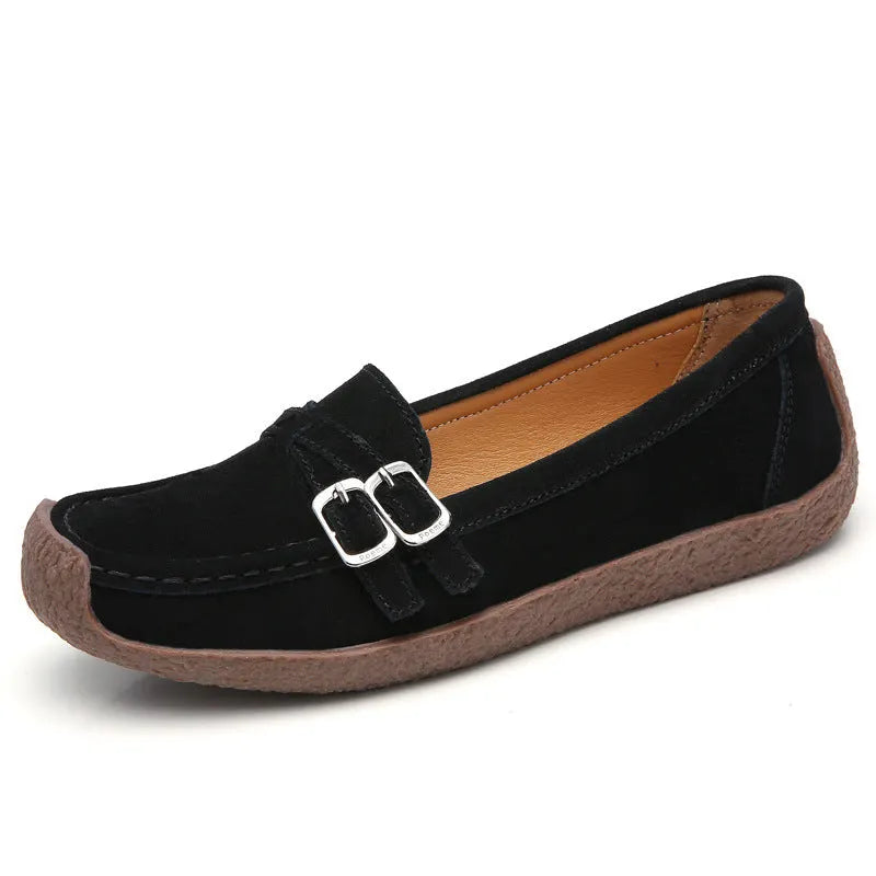 🔥Leather Flat-bottomed Casual Shoes