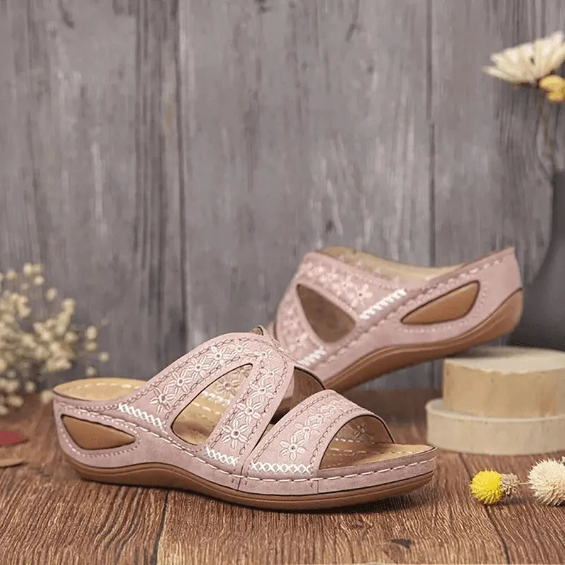 🔥Summer Special Sale-Premium Orthopedic Thick Platform Slipper Sandals