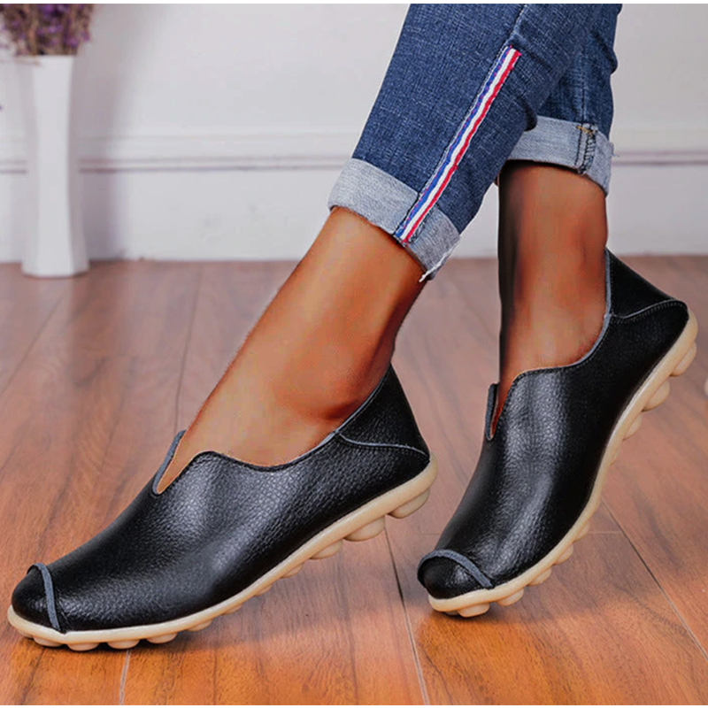 🔥Casual flat heel cow tendon low top shoes