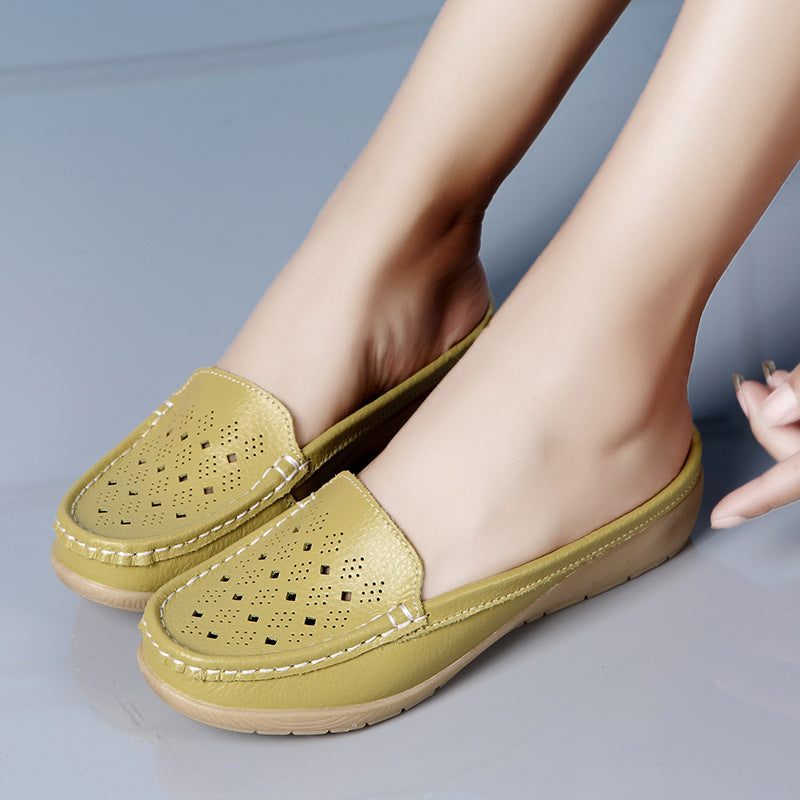 🔥Single Slope Heel Hollow Shoes