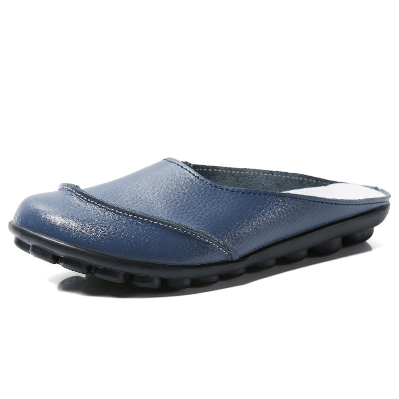 🔥Slippers Wear Leather Soft Soles And Comfortable Flat Shoes